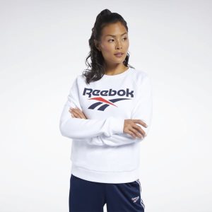 Reebok Classic Vector Crew Sweatshirt Damen - Weiß - DE 347-MHY